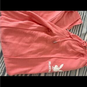 PLAYBOY Pink Track Pants Soft Joggers